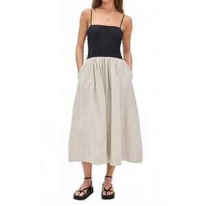 NEW CIAO LUCIA mael dress in oatmeal